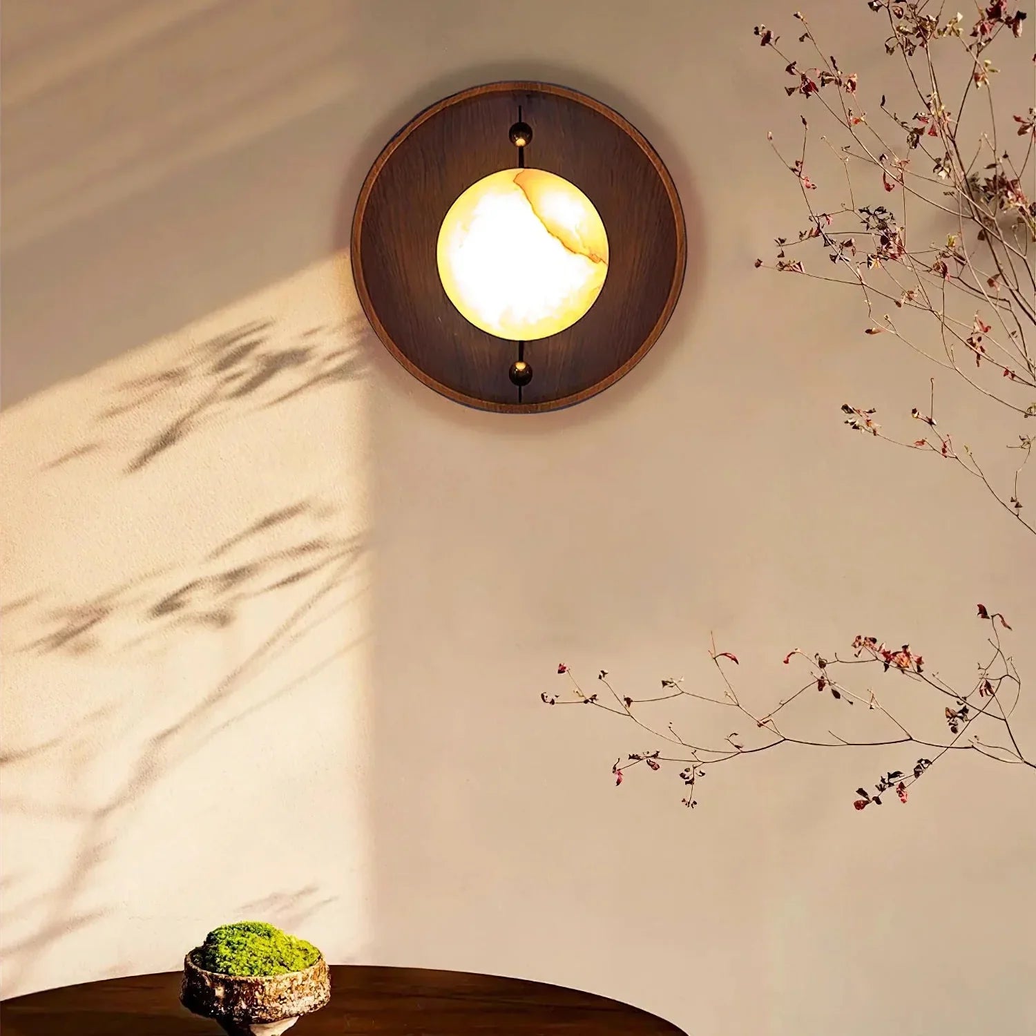 Industrial Alabaster Sphere Sconce | Ormexis