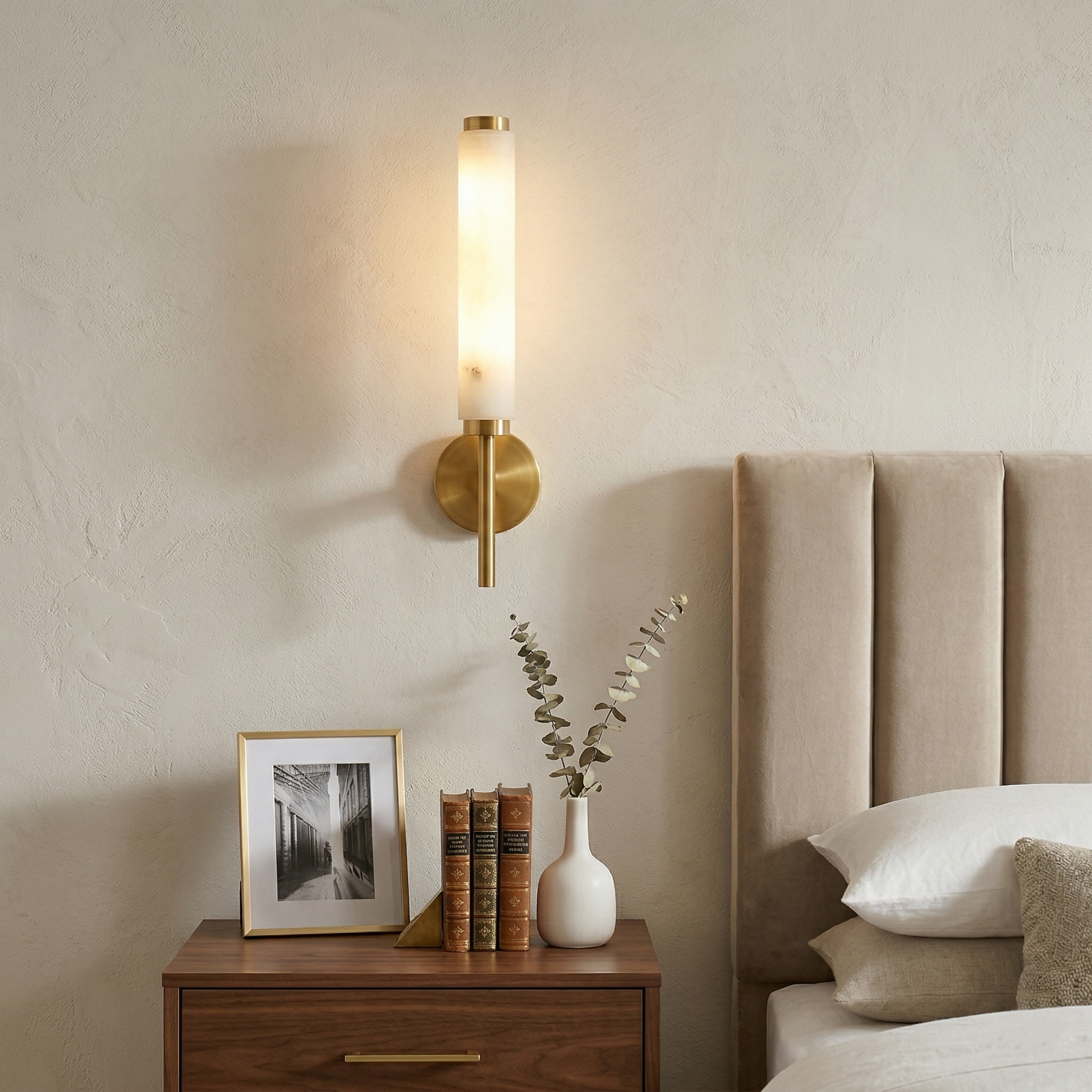 Celestine-Alabaster-Wandleuchte | Ormexis