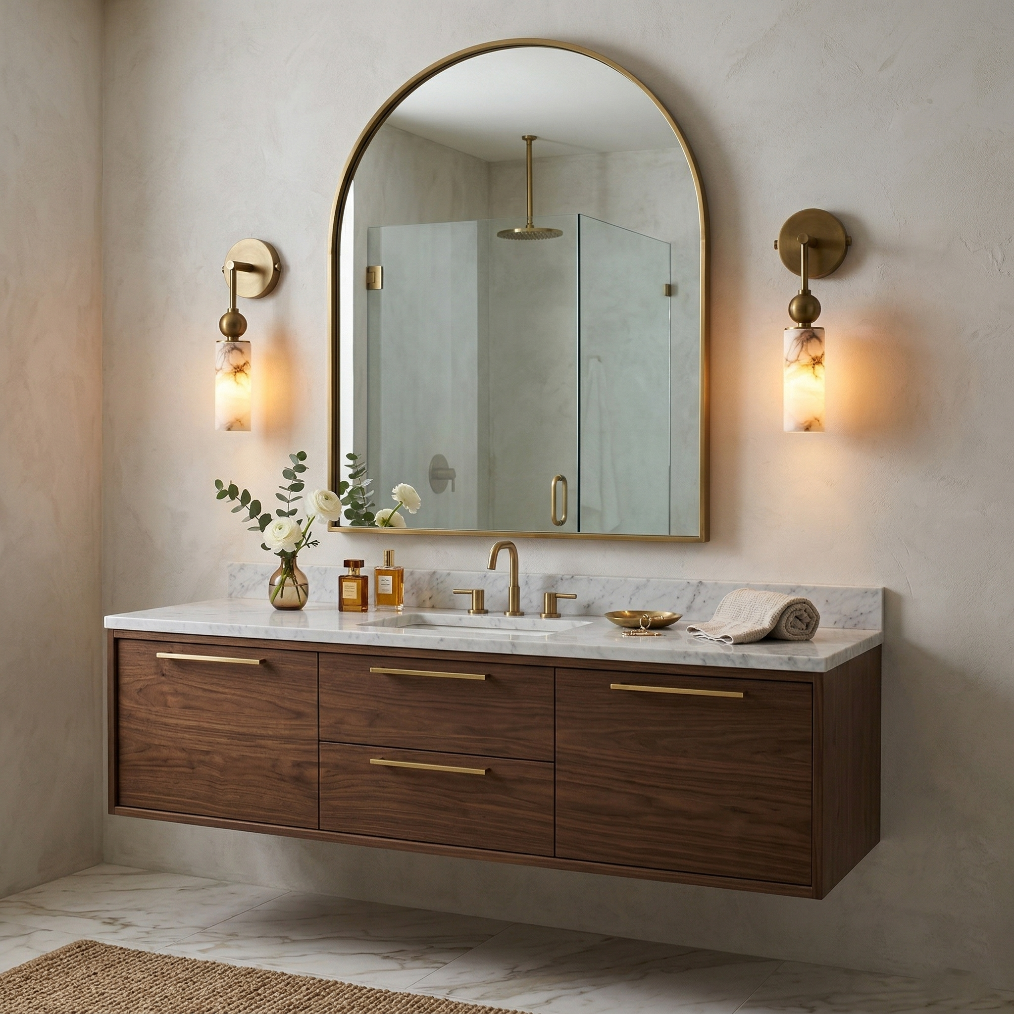 Nástěnné svítidlo Lunara Alabaster | Ormexis