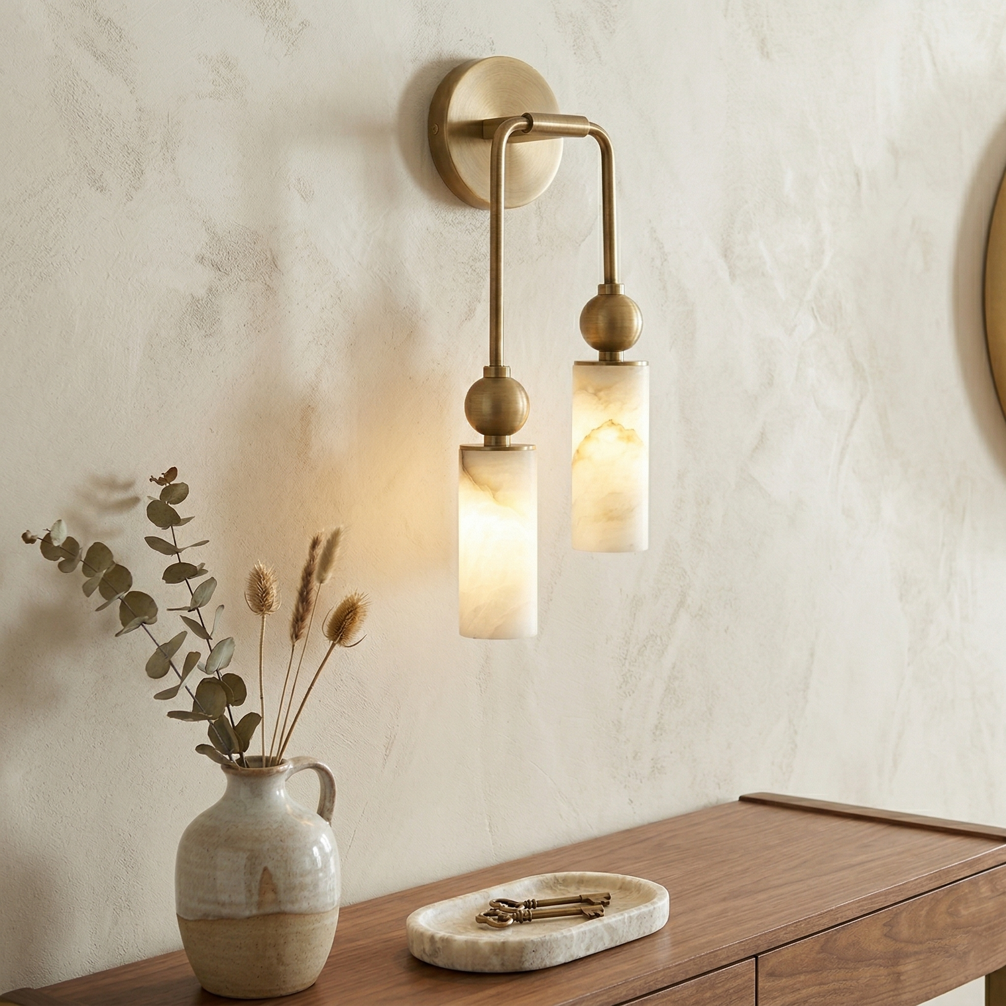 Nástěnné svítidlo Lunara Alabaster | Ormexis