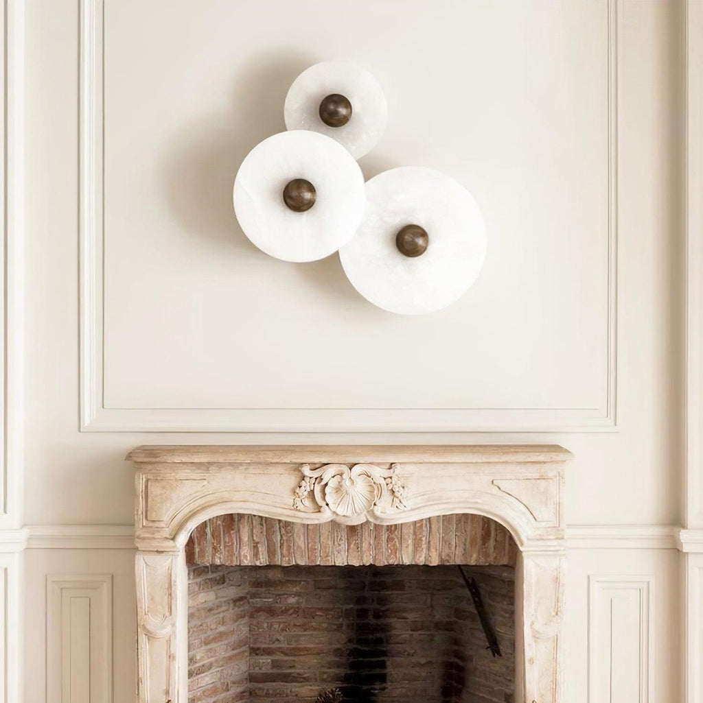 AlabasterGlow Wall Sconce With Soft Warm Light For Stylish Home Decor - Ormexis