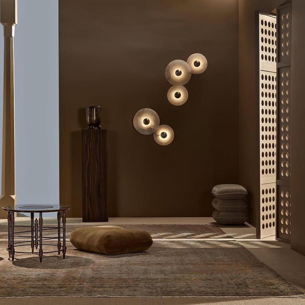 AlabasterGlow Wall Sconce With Soft Warm Light For Stylish Home Decor - Ormexis