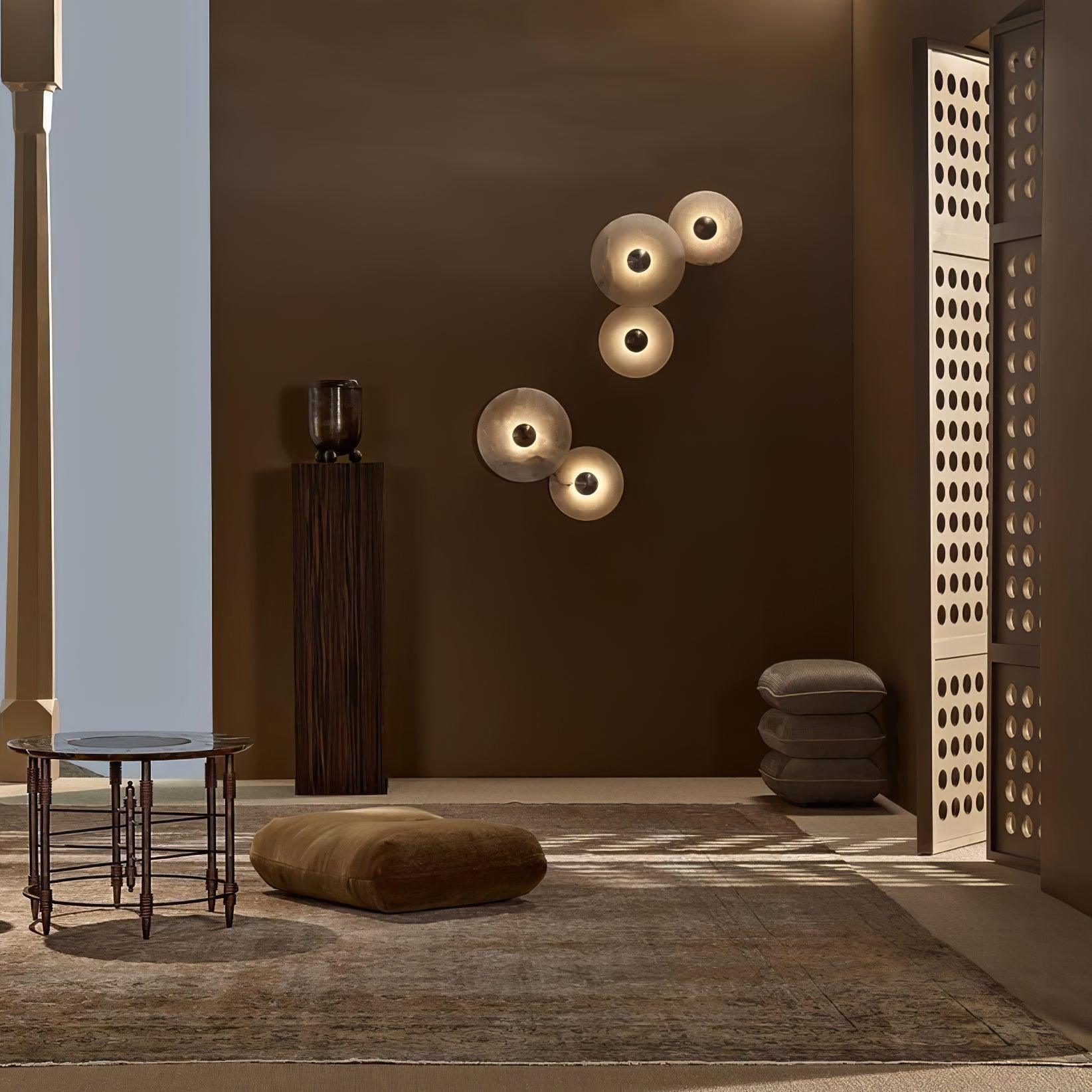 AlabasterGlow Wall Sconce With Soft Warm Light For Stylish Home Decor - Ormexis