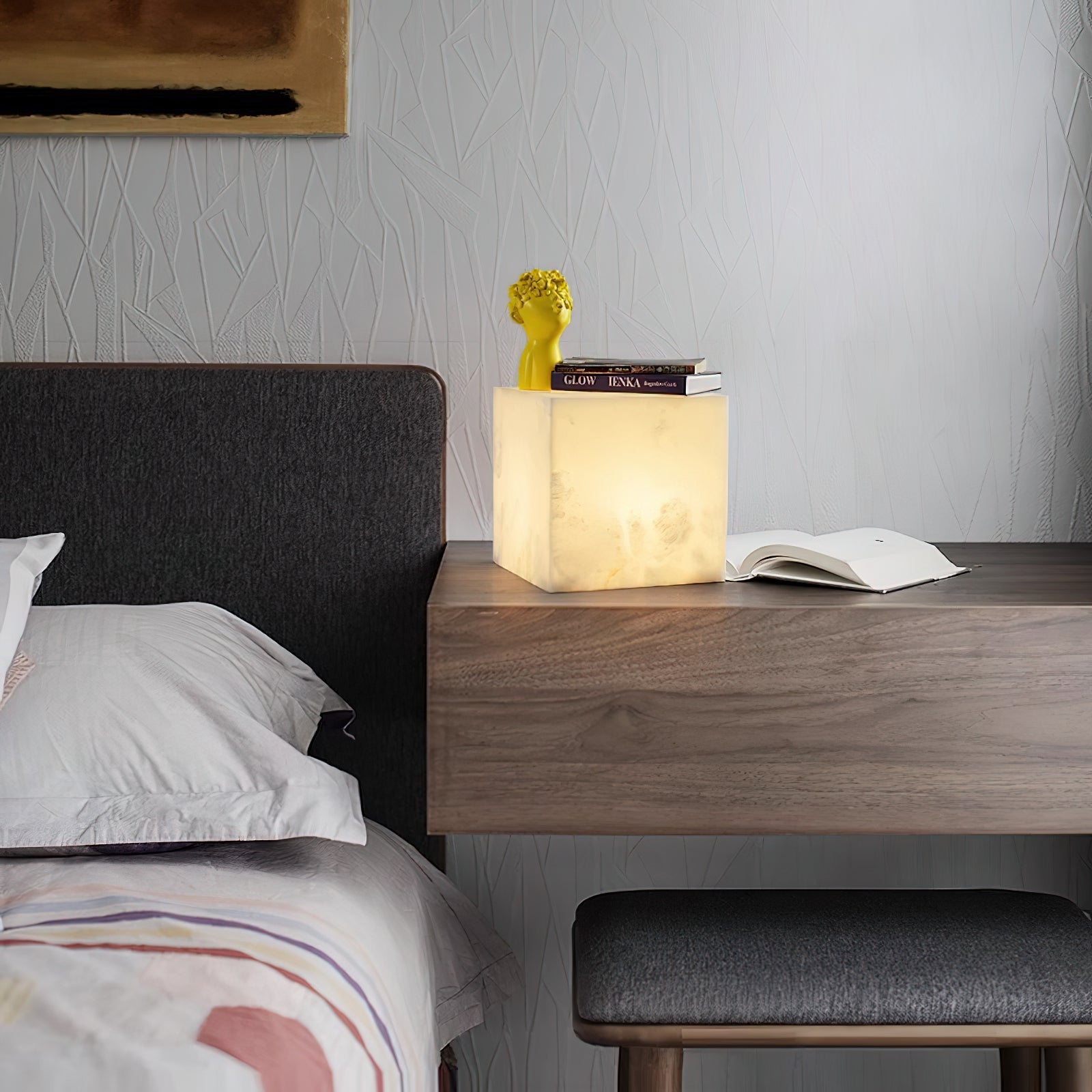 Minimalistisk monolitisk bordlampe | Ormexis