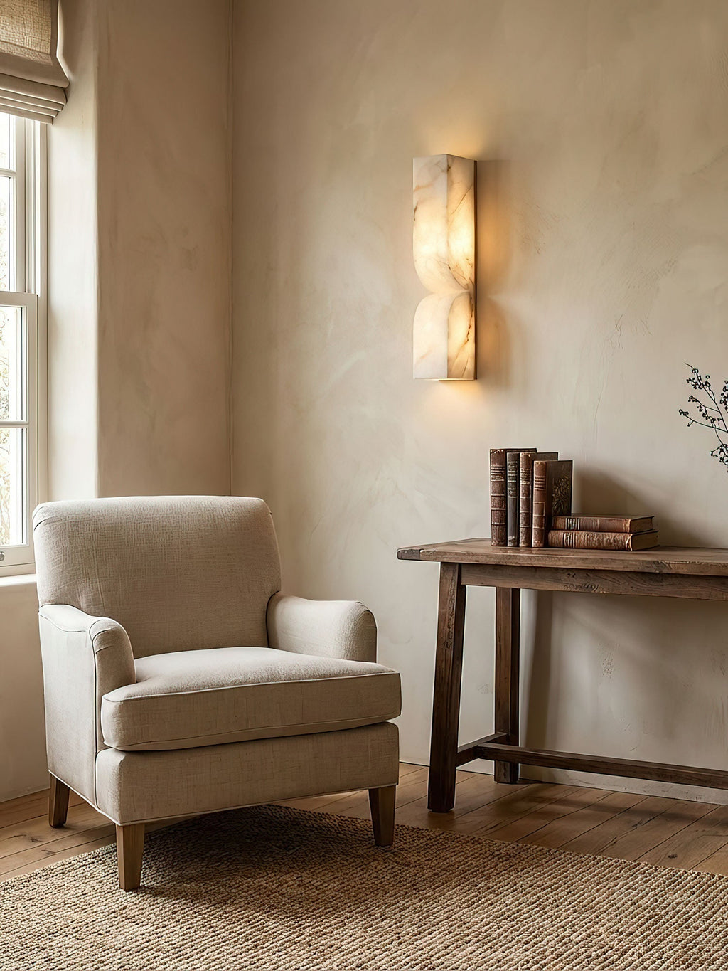 Alabaster Essence LED Wall Light Sculptural Design For Indoor Spaces - Ormexis