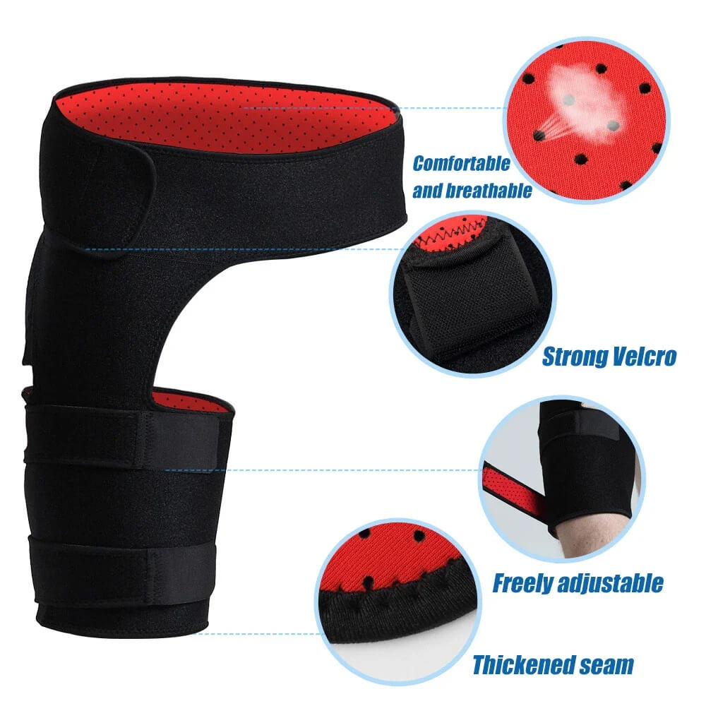 Alera Adjustable Hip and Thigh Compression Brace for Stable Movement - Ormexis