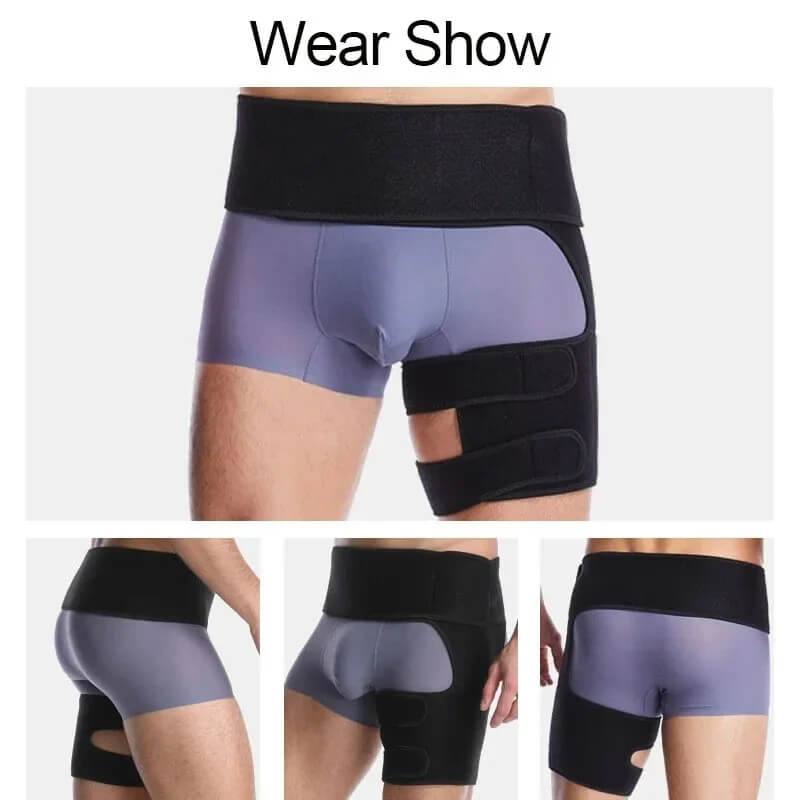 Alera Adjustable Hip and Thigh Compression Brace for Stable Movement - Ormexis