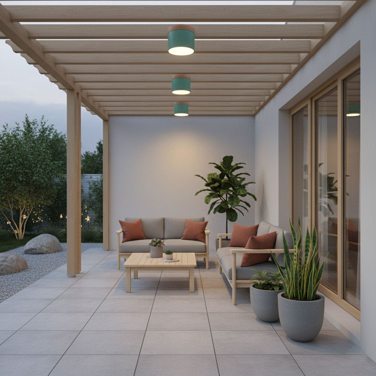 Wood Accent Drum Ceiling Light | Ormexis