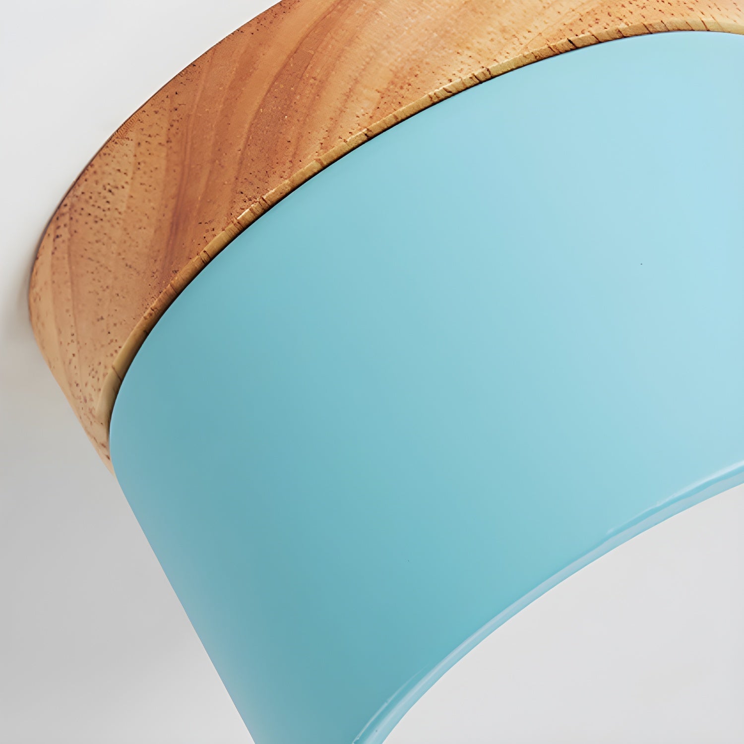 Wood Accent Drum Ceiling Light | Ormexis