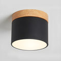 Wood Accent Drum Ceiling Light | Ormexis