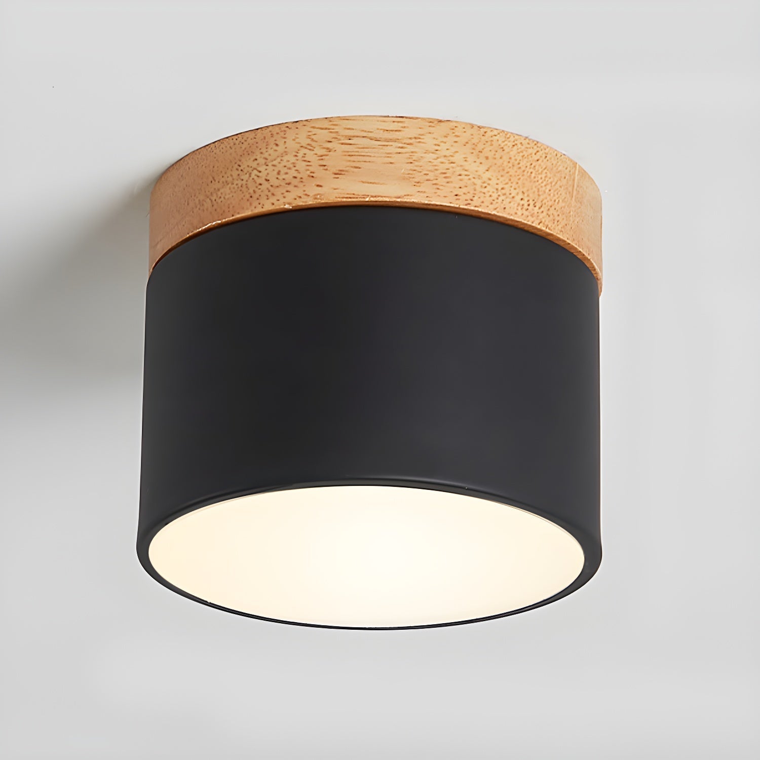 Wood Accent Drum Ceiling Light | Ormexis