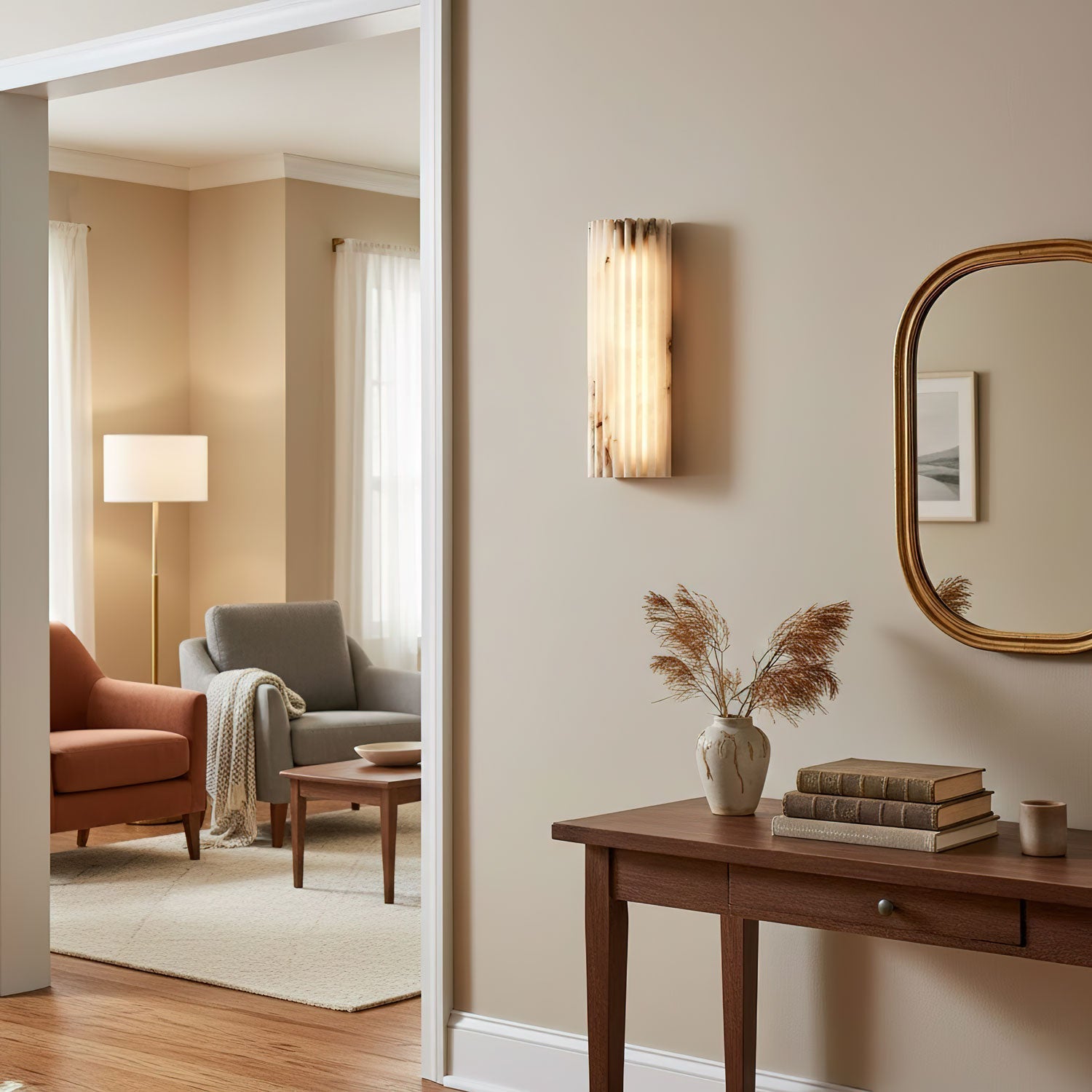 Rula Alabaster Wall Light | Ormexis