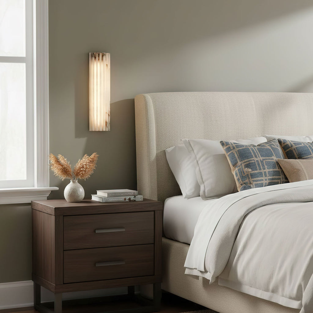 Rula Alabaster Wall Light | Ormexis
