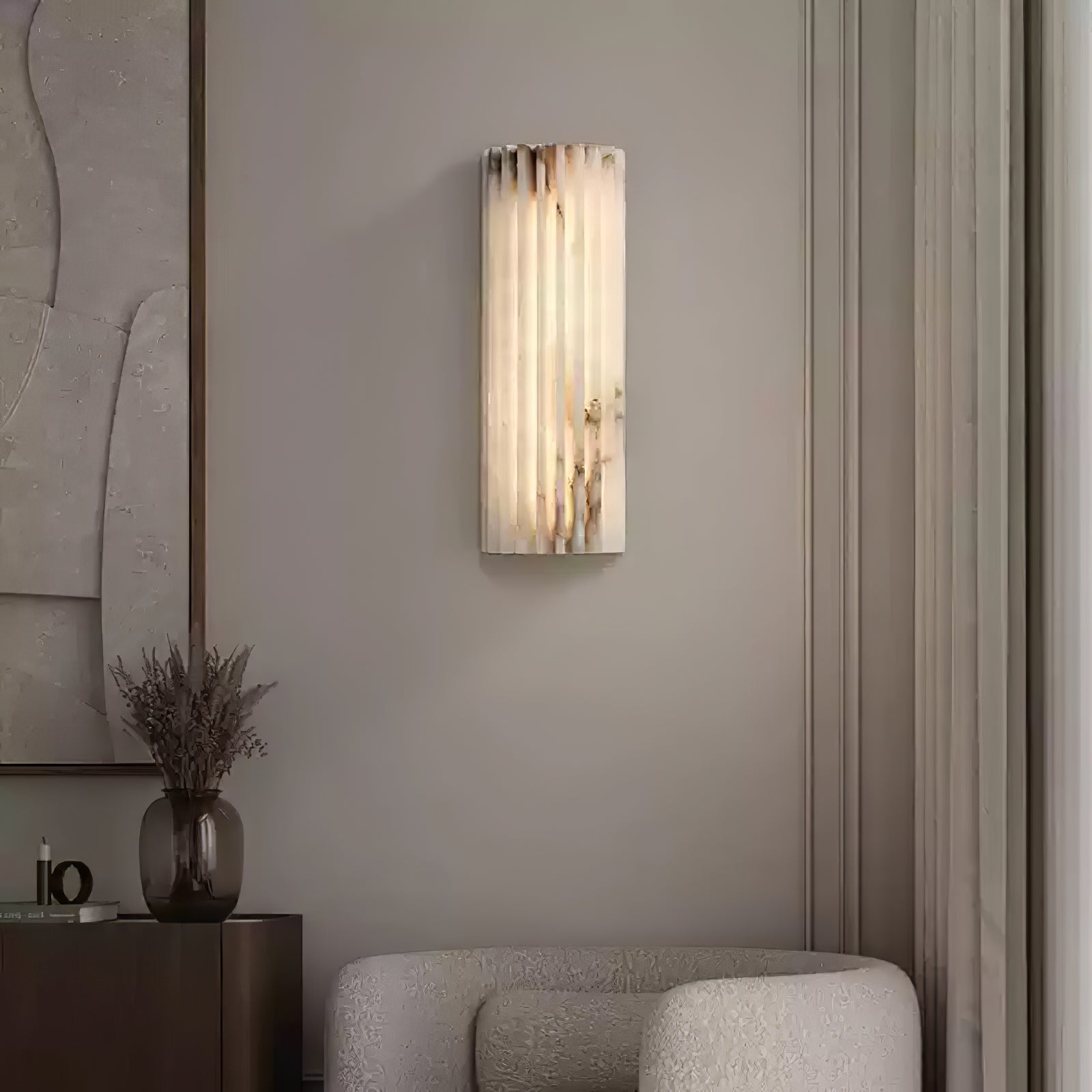 Rula Alabaster Wall Light | Ormexis