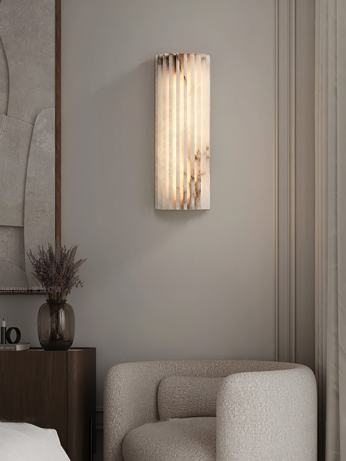 Rula Alabaster Wall Light | Ormexis