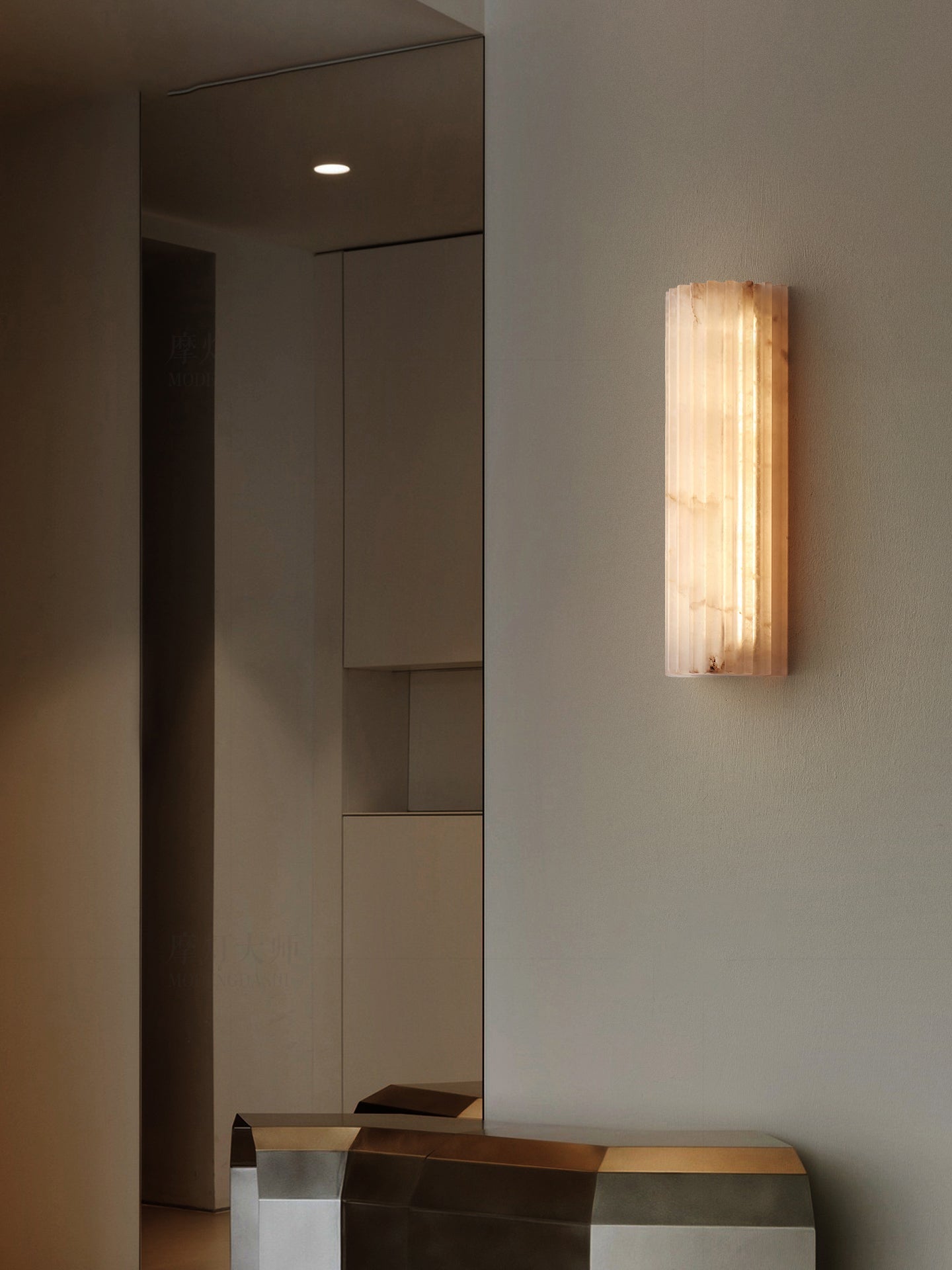 Rula Alabaster Wall Light | Ormexis
