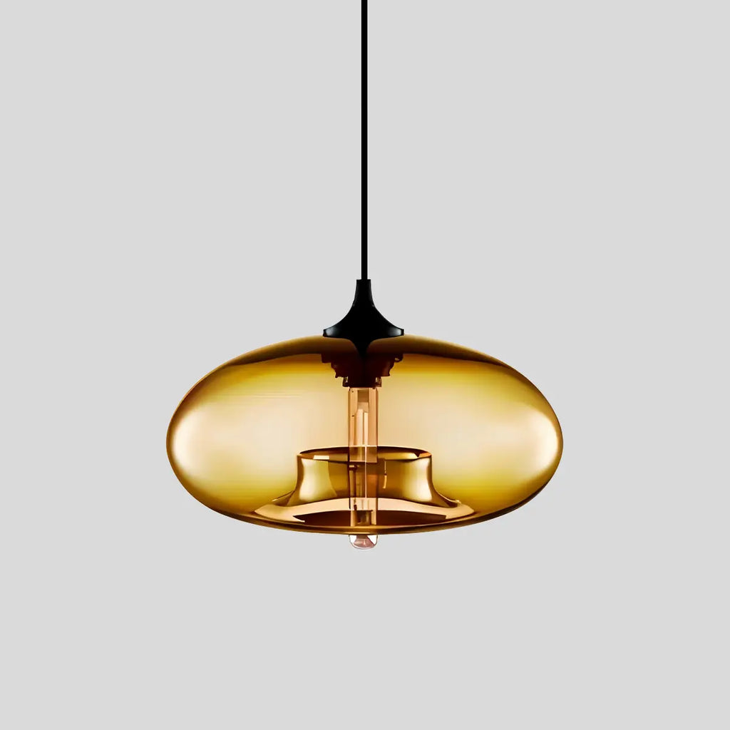 Vivid Glass Pendant Fixture for Dining Room Decor Accent