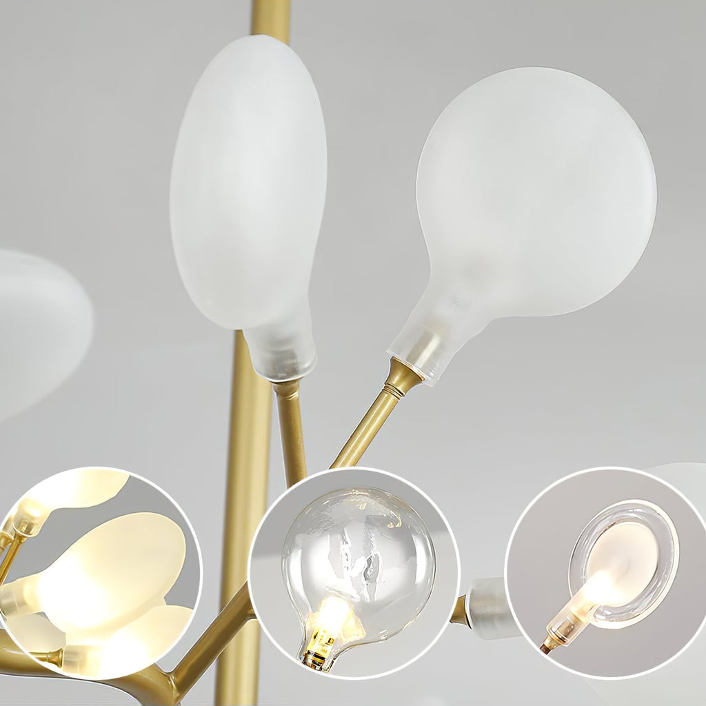 Firefly Sputnik LED lysekrone i stjerneburst-design for varmt stemningslys