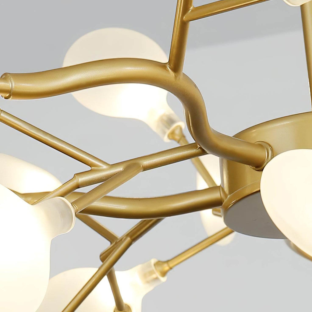Firefly Sputnik LED lysekrone i stjerneburst-design for varmt stemningslys