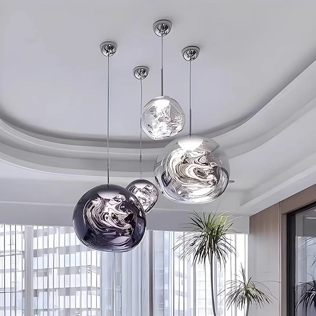 Suspension Lux Lava Flow pour salle à manger design moderne