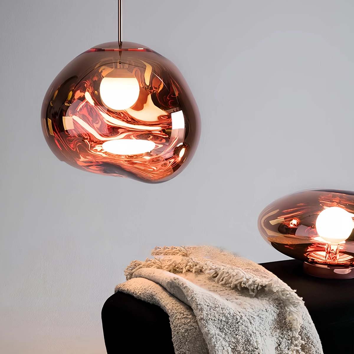 Suspension Lux Lava Flow pour salle à manger design moderne