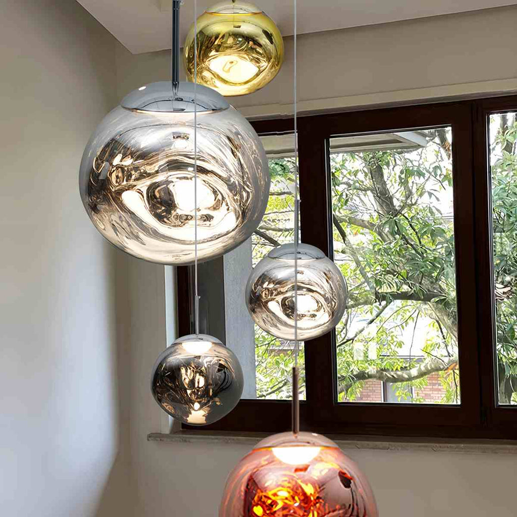 Suspension Lux Lava Flow pour salle à manger design moderne