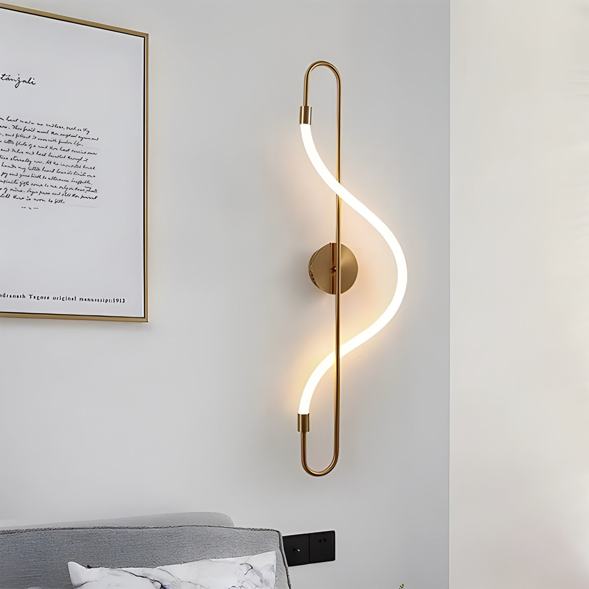 Pendellampe med lang slange for spisestue, moderne LED-armatur