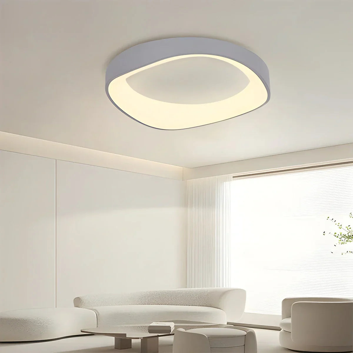 Scandinavian Inspired Ceiling Light With Acrylic Circle Design For Bedroom