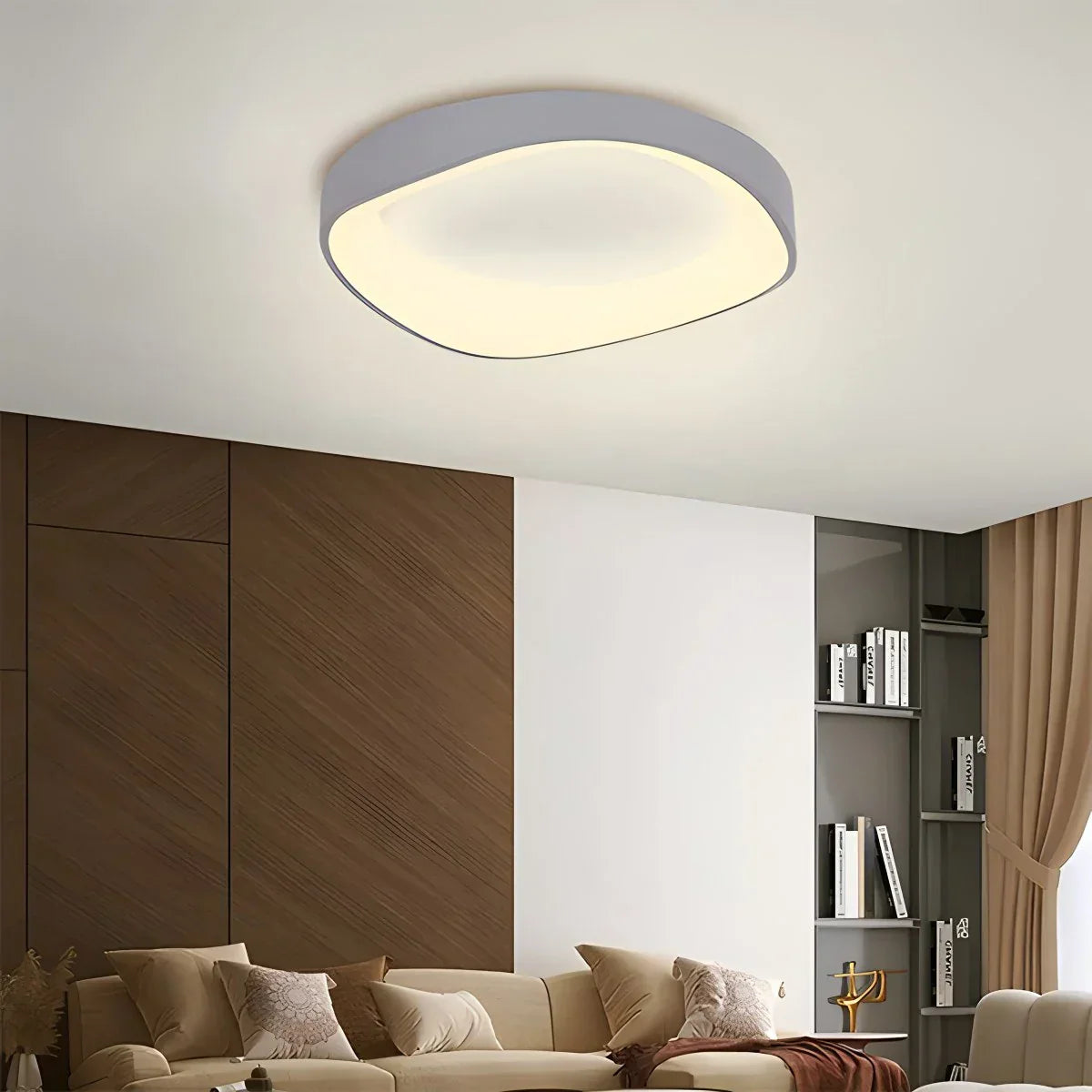 Scandinavian Inspired Ceiling Light With Acrylic Circle Design For Bedroom