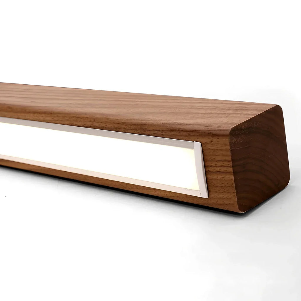 Arlo Linear Wood Wall Light For Hallways, Slim Modern Fixture
