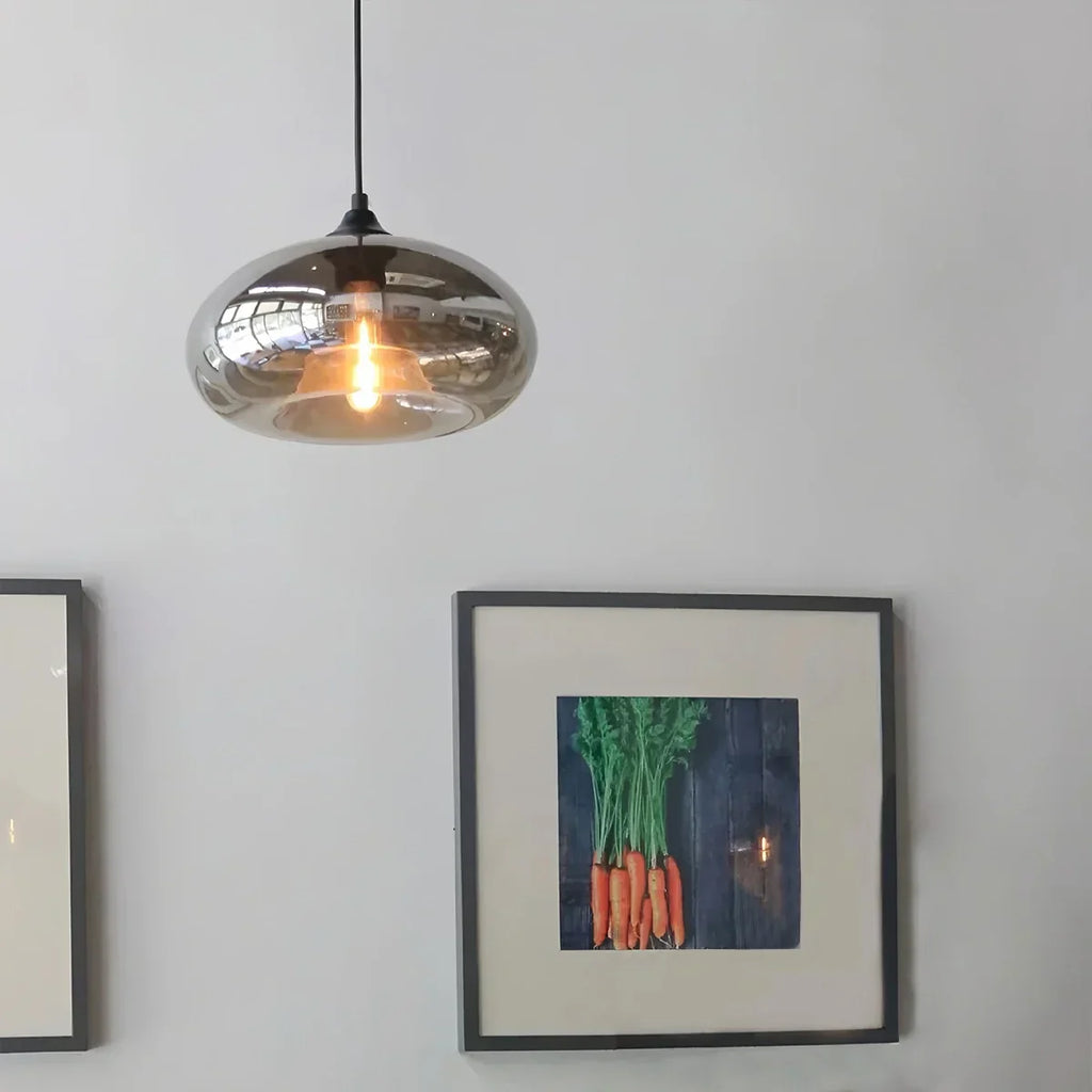 Vivid Glass Pendant Fixture for Dining Room Decor Accent