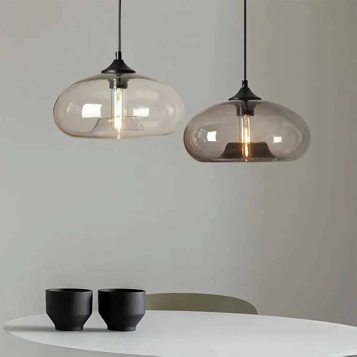 Vivid Glass Pendant Fixture for Dining Room Decor Accent