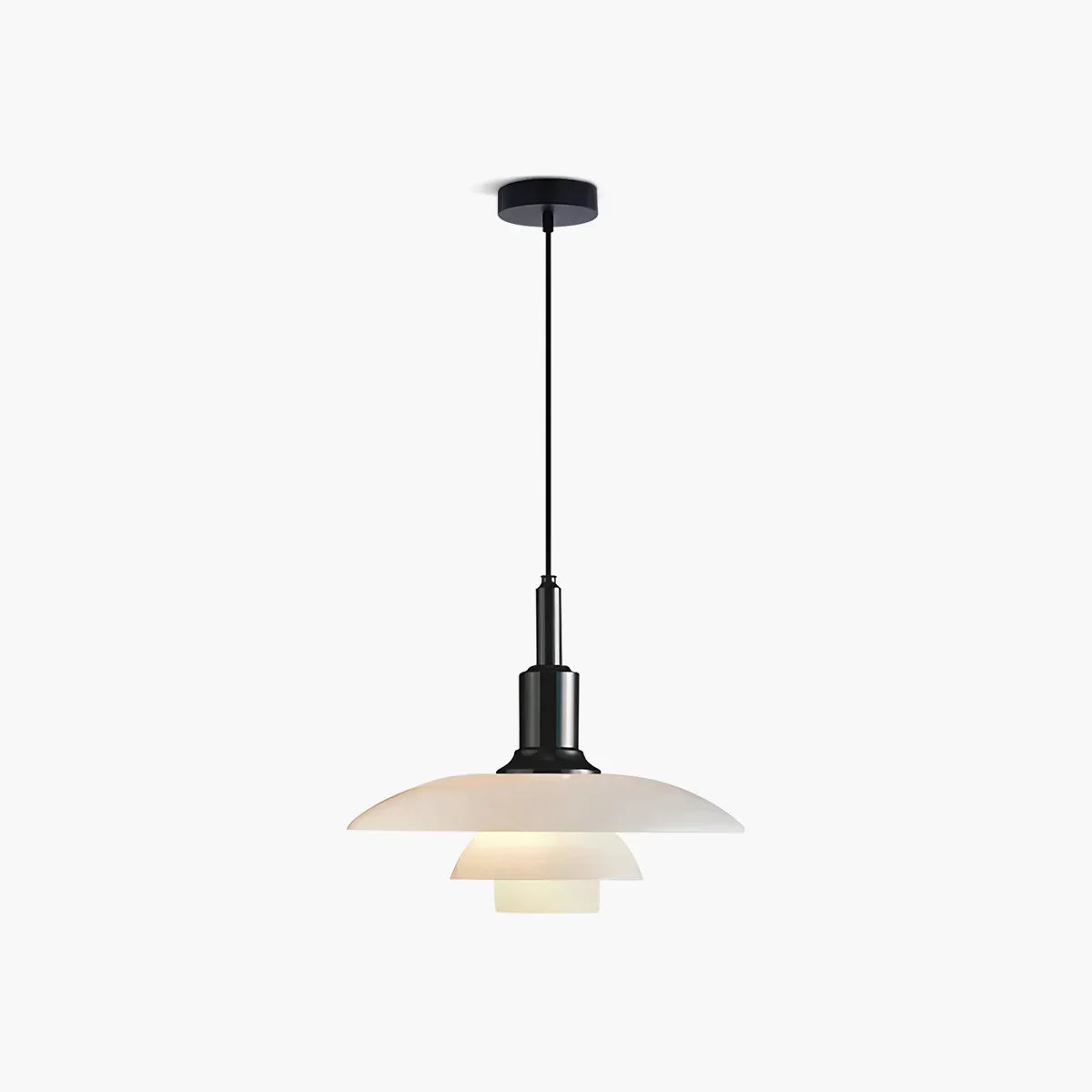 Danish Style Glass Pendant Light for Kitchen, Designer Ceiling Fixture