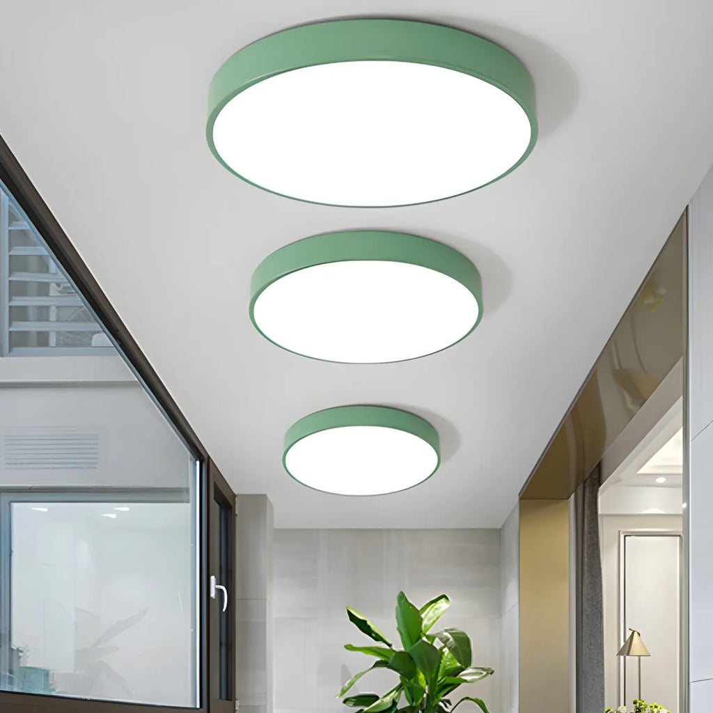 LED stropní světlo Macaron minimalistické kruhové svítidlo pro moderní interiéry