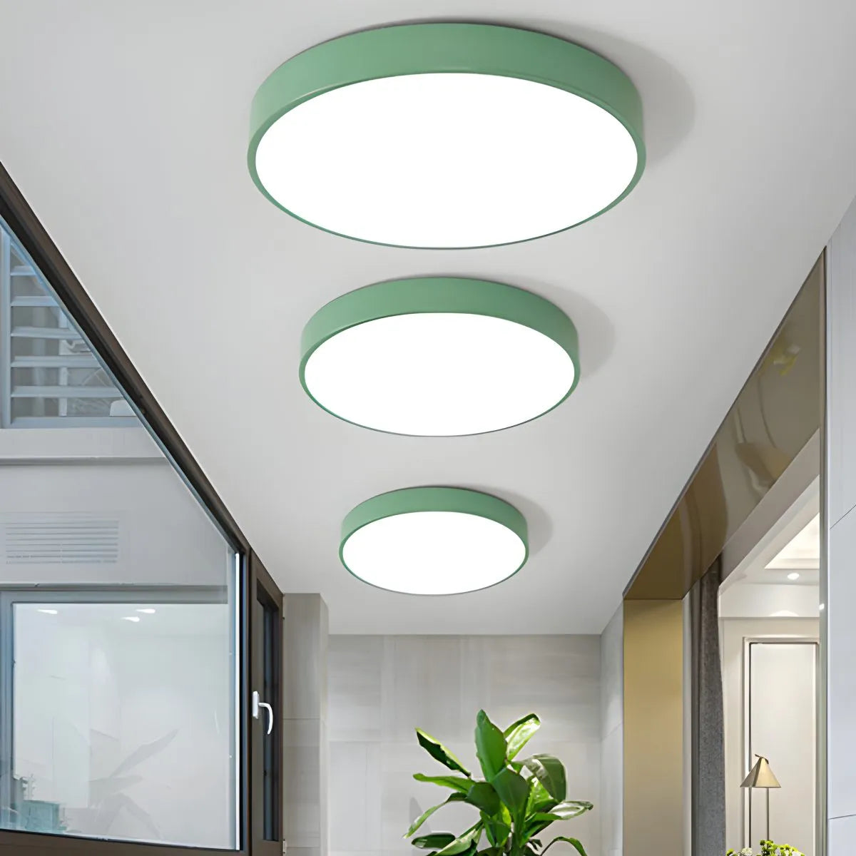 LED stropní světlo Macaron minimalistické kruhové svítidlo pro moderní interiéry
