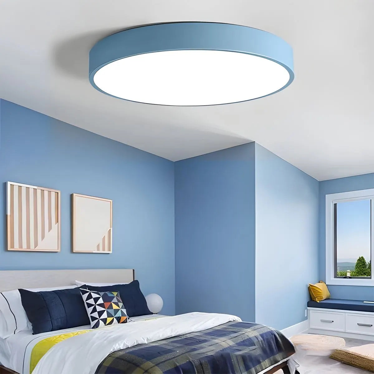 LED stropní světlo Macaron minimalistické kruhové svítidlo pro moderní interiéry