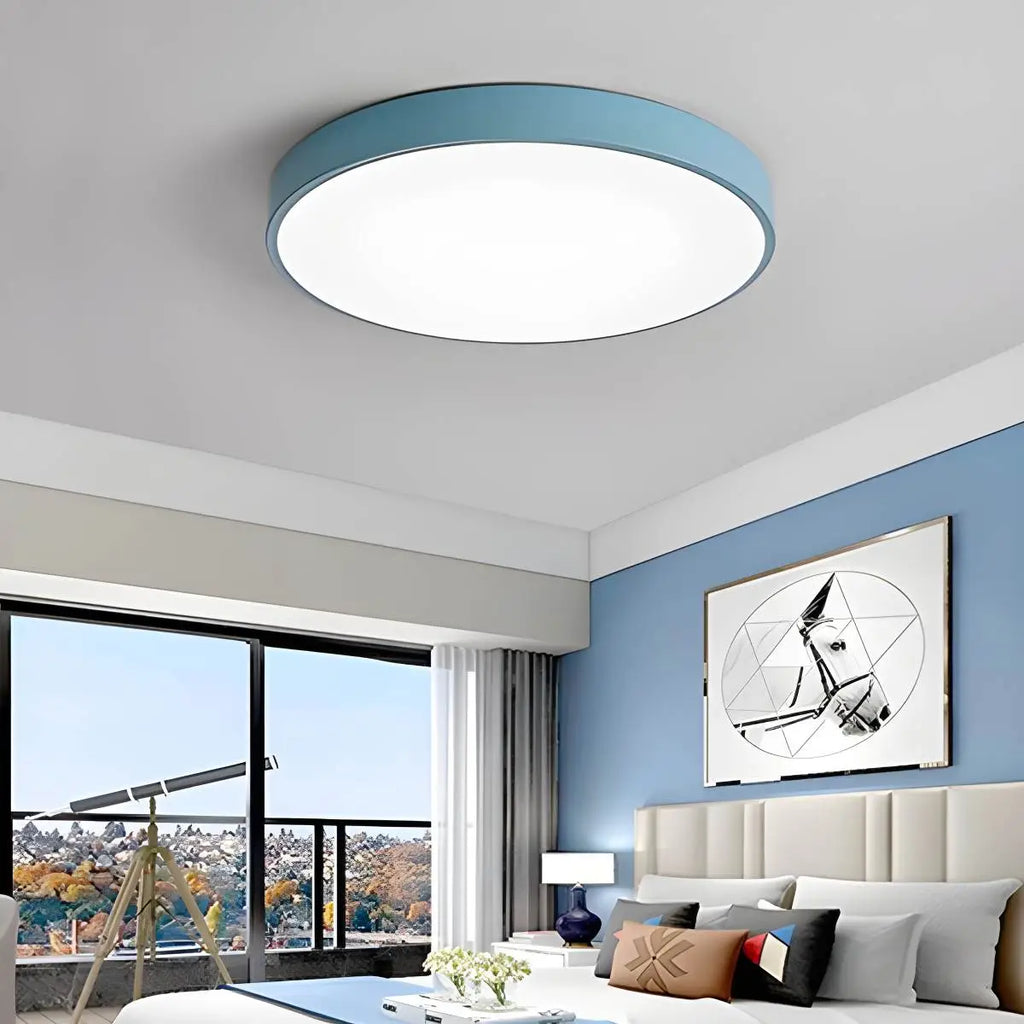 LED stropní světlo Macaron minimalistické kruhové svítidlo pro moderní interiéry