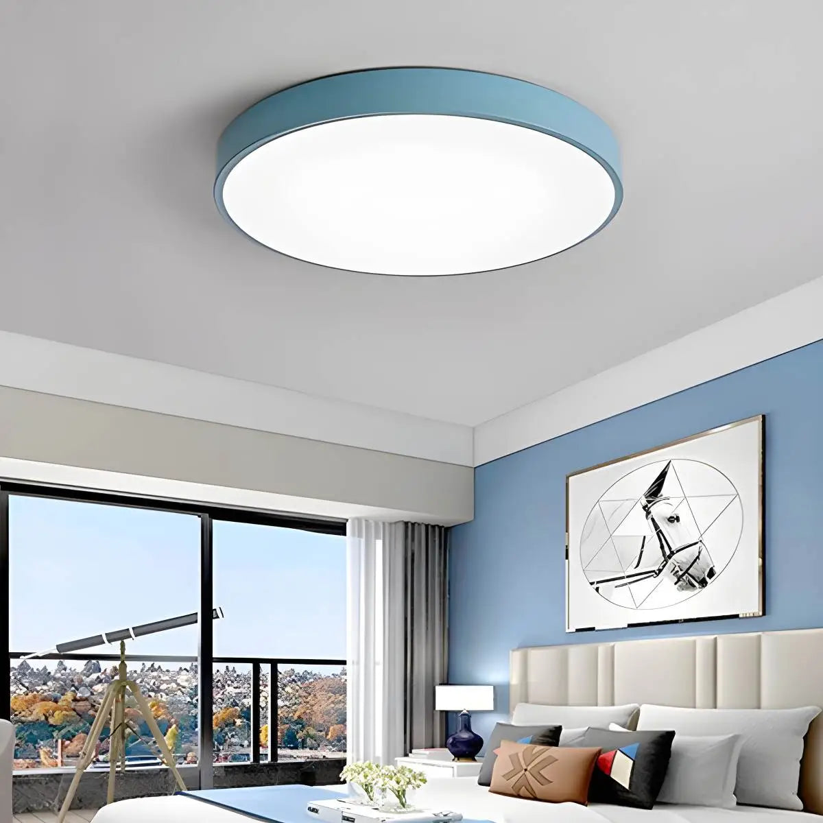 LED stropní světlo Macaron minimalistické kruhové svítidlo pro moderní interiéry