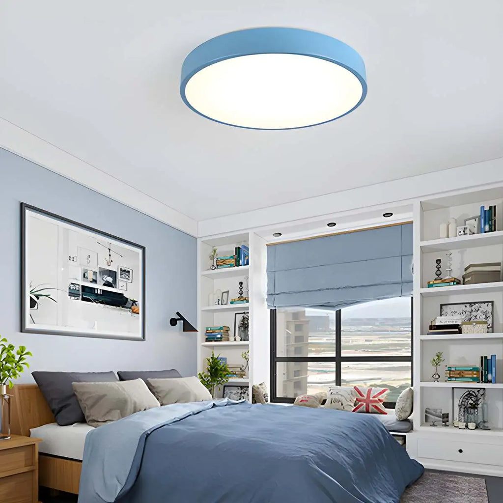 LED stropní světlo Macaron minimalistické kruhové svítidlo pro moderní interiéry