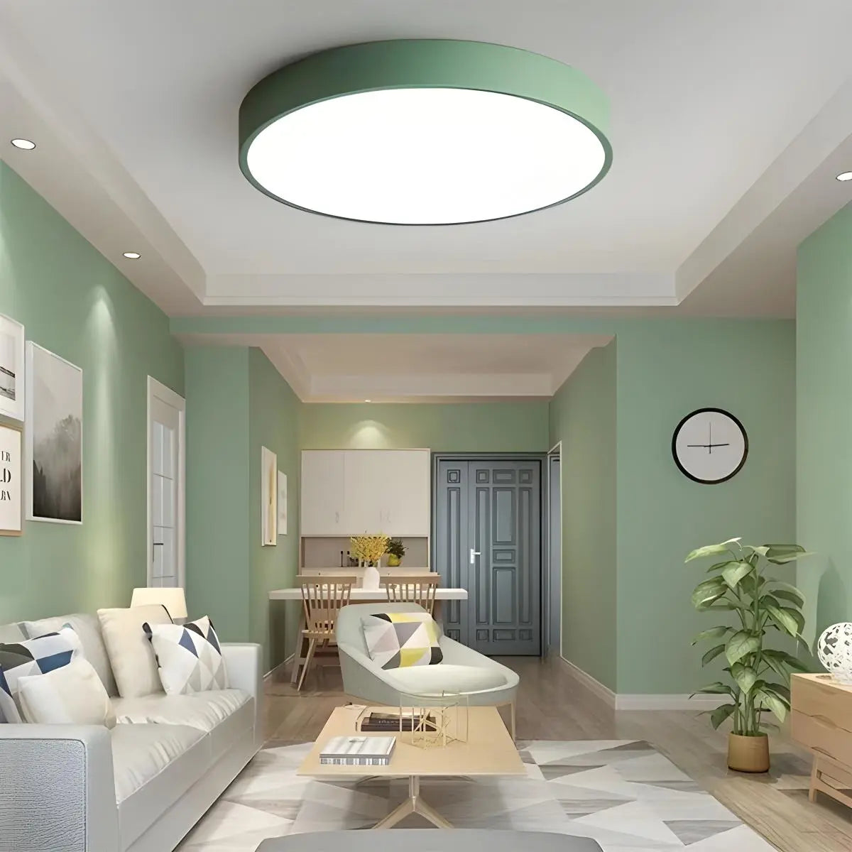 LED stropní světlo Macaron minimalistické kruhové svítidlo pro moderní interiéry
