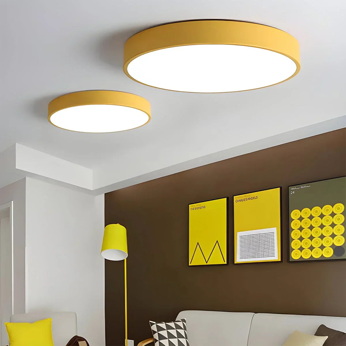 LED stropní světlo Macaron minimalistické kruhové svítidlo pro moderní interiéry