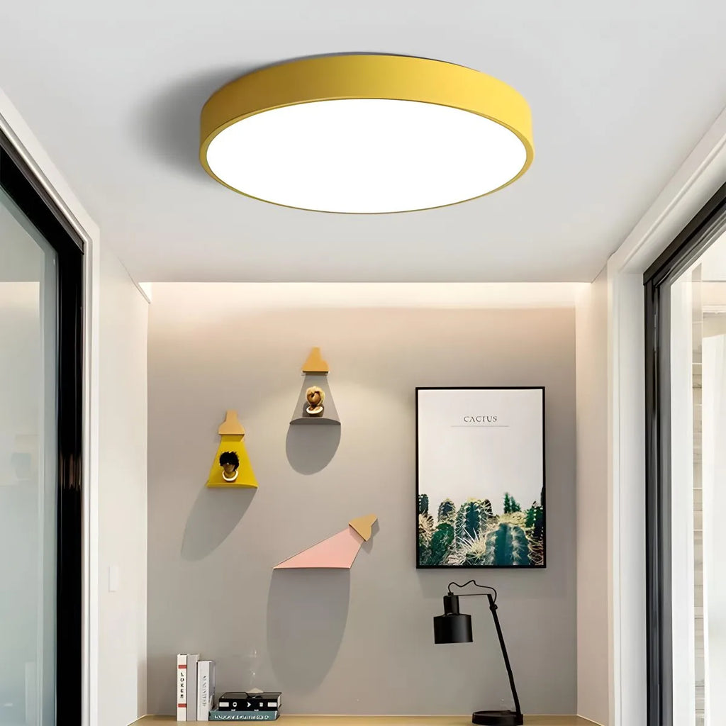 LED stropní světlo Macaron minimalistické kruhové svítidlo pro moderní interiéry