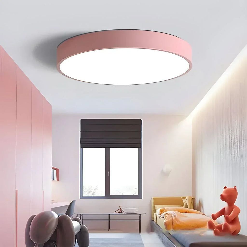 LED stropní světlo Macaron minimalistické kruhové svítidlo pro moderní interiéry