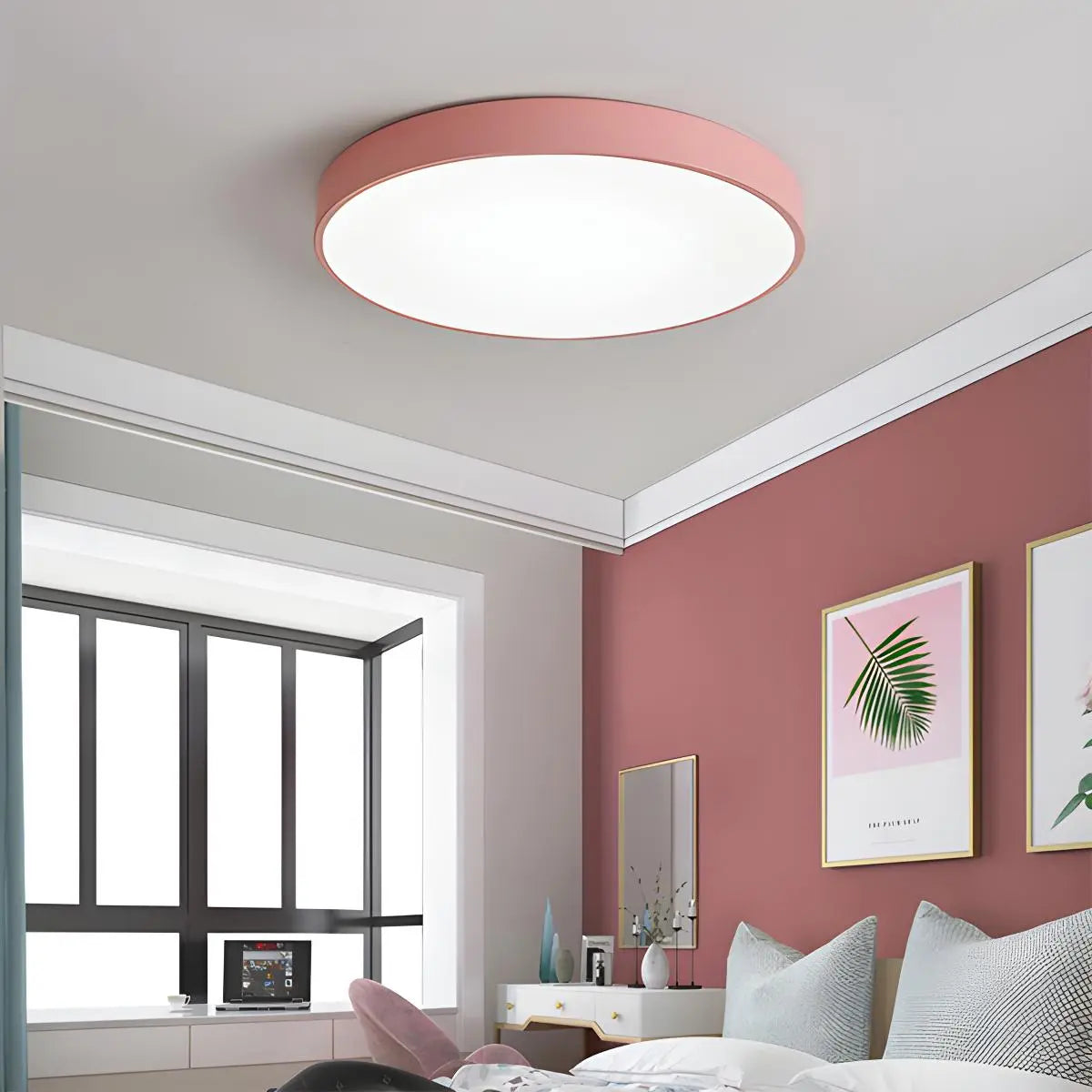 LED stropní světlo Macaron minimalistické kruhové svítidlo pro moderní interiéry