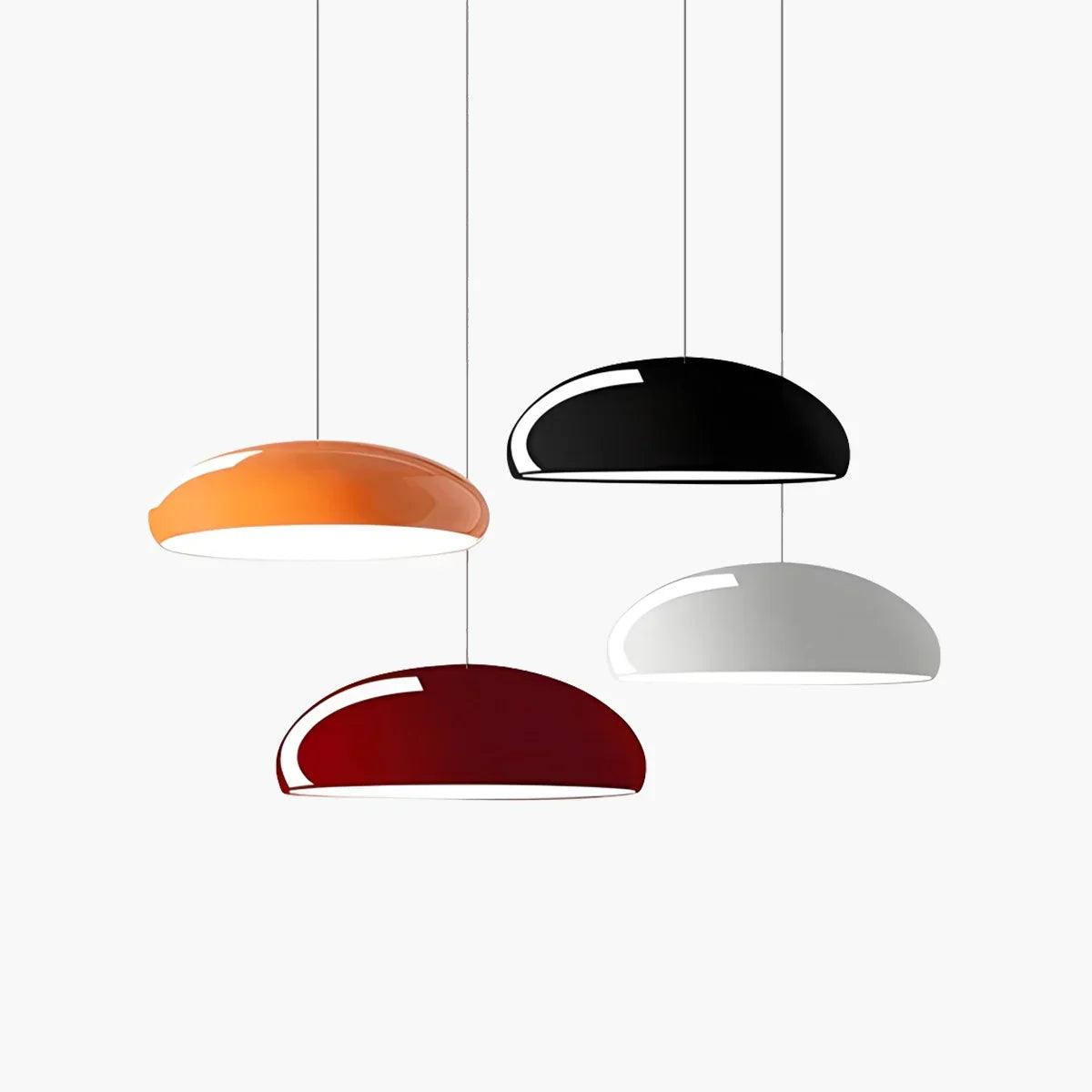 Sleek Contemporary Pendant Light Over Kitchen Island Fixture