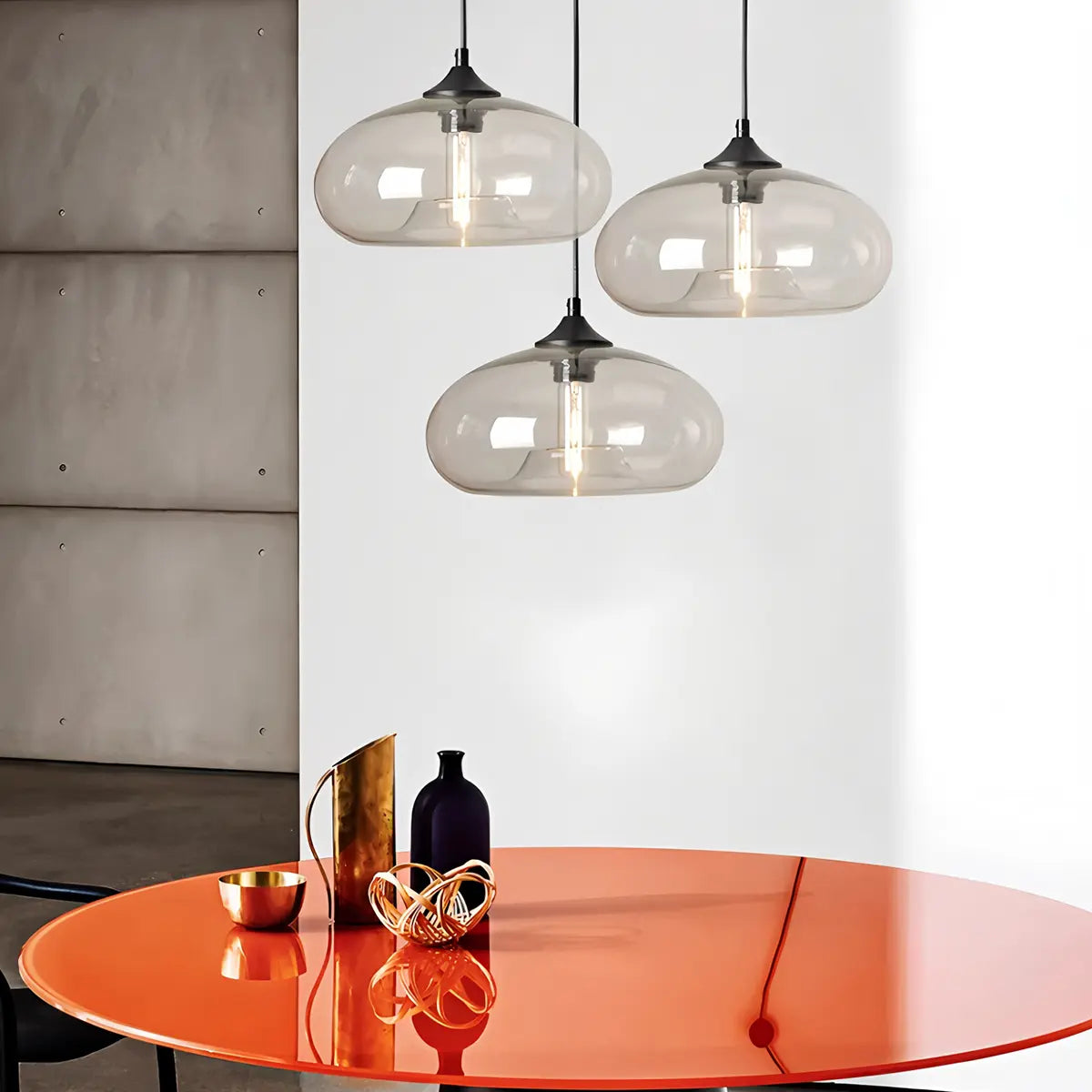 Vivid Glass Pendant Fixture for Dining Room Decor Accent