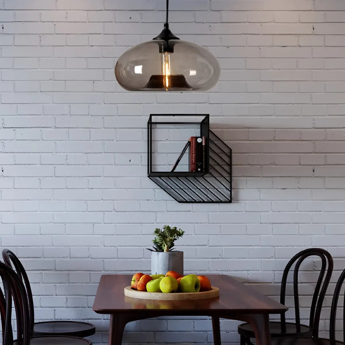 Vivid Glass Pendant Fixture for Dining Room Decor Accent