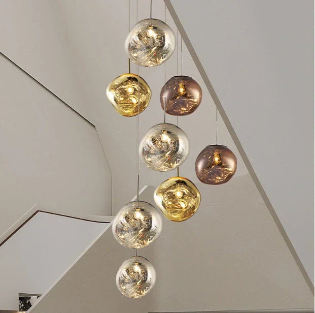 Suspension Lux Lava Flow pour salle à manger design moderne