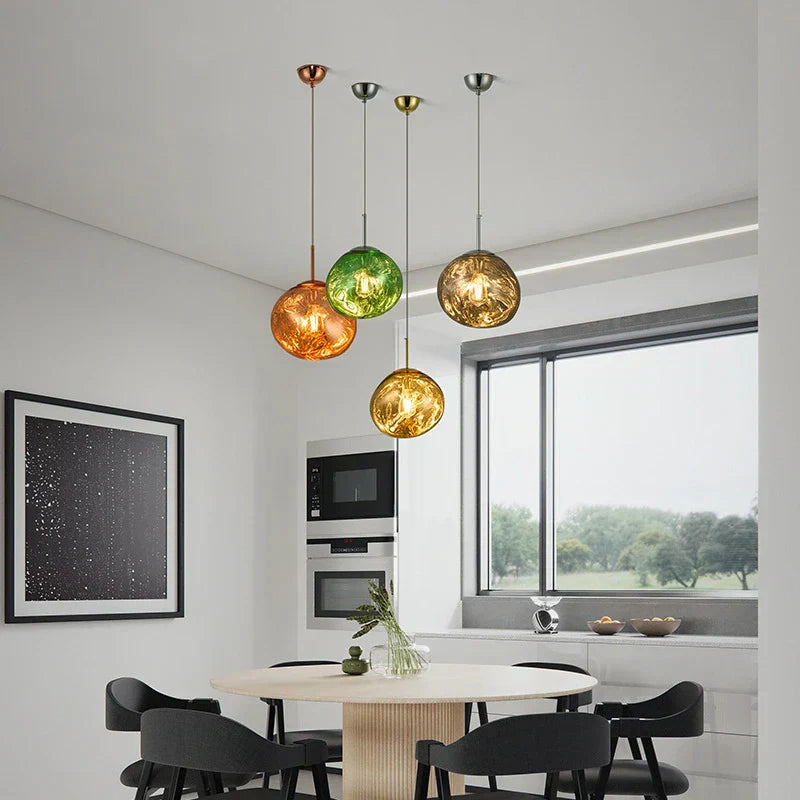 Suspension Lux Lava Flow pour salle à manger design moderne