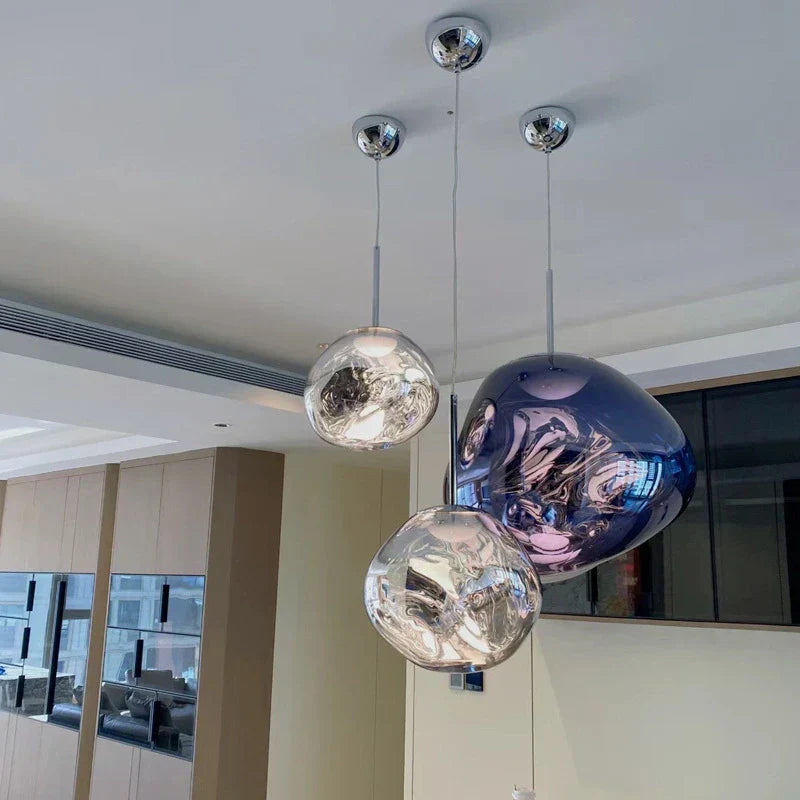 Suspension Lux Lava Flow pour salle à manger design moderne